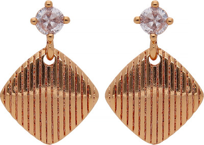 jivaas collection RG-25512 Cubic Zirconia Brass Stud Earring