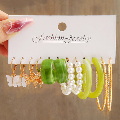SOFYNE FASHION Trendy Butterfly & Hoop Earring Set for Women & Girls | Daily & Party Wear Alloy Earring Set