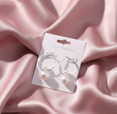 AJKER ANONNA Silver Oxidised Chandbali Jhumka Earrings for Women and Girls Metal Jhumki Earring