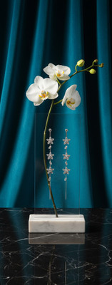MineJewelry Korean Style Flower Earrings. Alloy Stud Earring