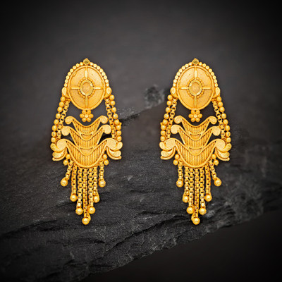 Raj And Deb Traditional Micron Plated Premium Earrings Collection For Women And Girls Brass Stud Earring