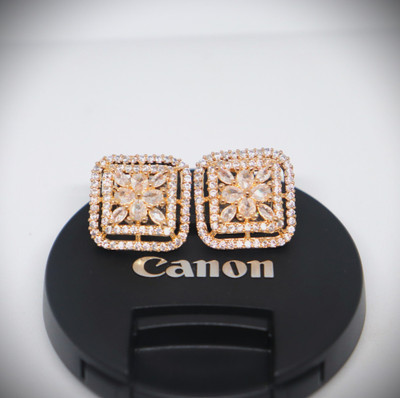 Ruchi Shah MURA SQUARE Diamond Alloy Stud Earring