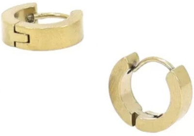 house of common Vedansh Enterprises Stylish Golden Colour Unisex Hoop Earrings Brass Hoop Earring