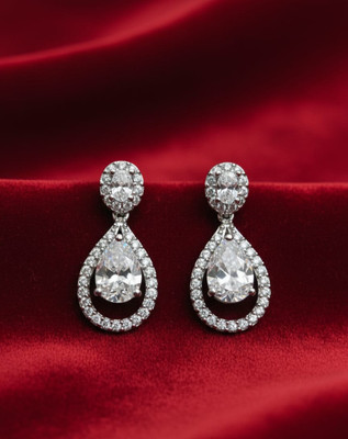 VRG Spark26 Cubic Zirconia Brass Drops & Danglers