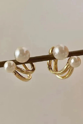 IStyleRight Golden Ball Drops Earrings Alloy Stud Earring
