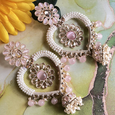 ManM Fashion Diva Earing set Pink 1 Pair Alloy Earring Set