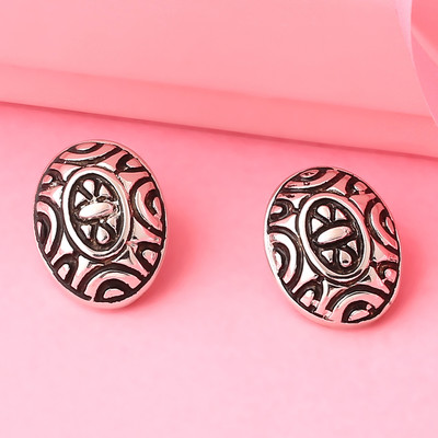 Estele Rhodium Plating Alloy Stud Earring