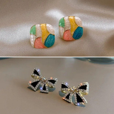 estailo fashion Dreamy Pure Heart Earrings Alloy Earring Set