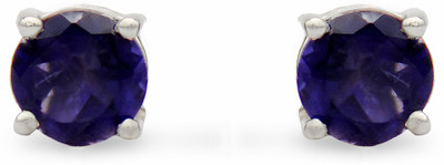 MayraCreationss STUDS Iolite Sterling Silver Stud Earring
