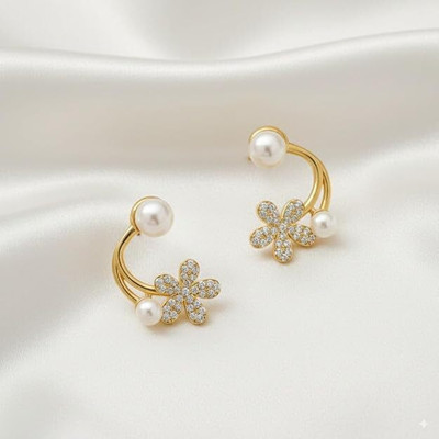 Menaka EBP011 Pearl Alloy Stud Earring