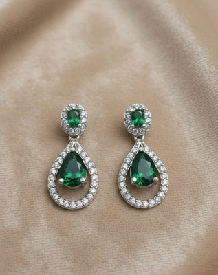 VRG Spark26 Cubic Zirconia Brass Drops & Danglers
