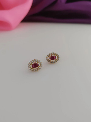 PRALAY ENTERPRISE NIVA Beads Brass Stud Earring