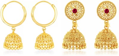 VIGHNAHARTA Combo Of 2 Stunning Earring For Women Alloy Jhumki Earring