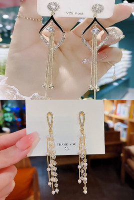 Celestique Korean Earrings Beautiful Stylish Jewellery Comfortable Earrings for Women girls Metal Earring Set