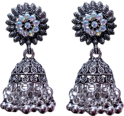 Aynur jewels Oxidized jhumka Alloy Jhumki Earring