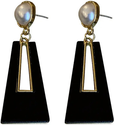 Exotique Pearl Long Dangler Stud Earrings for women and girls Alloy Drops & Danglers