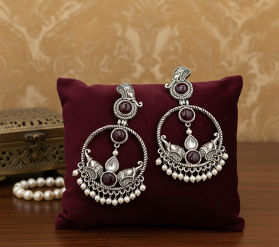 riwaayat Traditional elephant design jhumka earring Brass Drops & Danglers, Chandbali Earring, Earring Set, Jhumki Earring