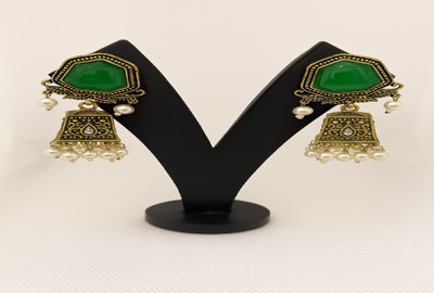 Kirti Jain store earrings Ruby Alloy, Brass Jhumki Earring