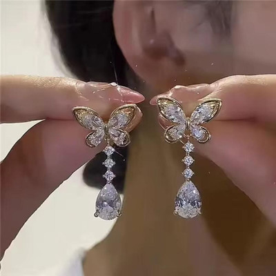 Jewels Theme Artificial Gold Plated Earrings for Women and Girls | Party & Daily Wear Alloy Rhinestone Studs