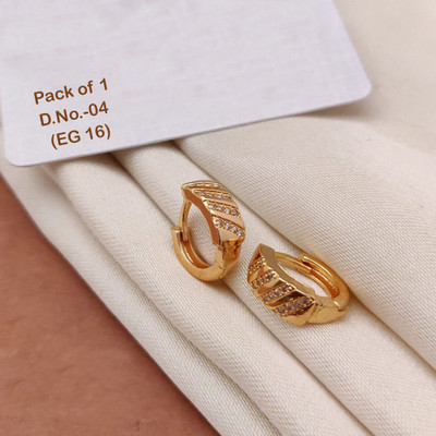 IM ENTERPRISE EG-16 Cubic Zirconia Brass Earring Set