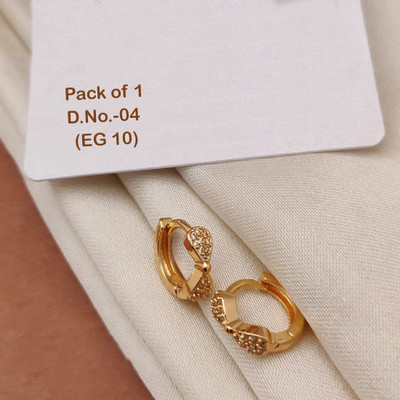IM ENTERPRISE EG-10 EARRING Cubic Zirconia Brass Stud Earring