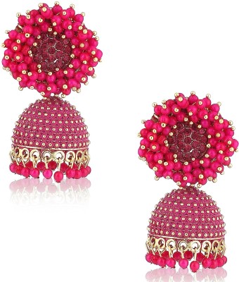 Kaima Traditional Latest Beads Floral Jhumka Earrings Jhumki Beads Alloy Jhumki Earring