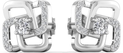 FIERYFLAIR Pure 925 Opulent Attractive Design Cubic Zirconia Sterling Silver Stud Earring