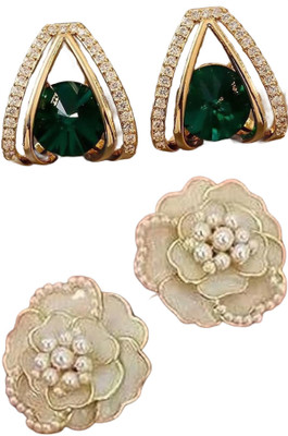 SVENT Combo Earing | Pearl Earrings Trendy | Party & Casual Jewelry for Women & Girls Alloy Earring Set