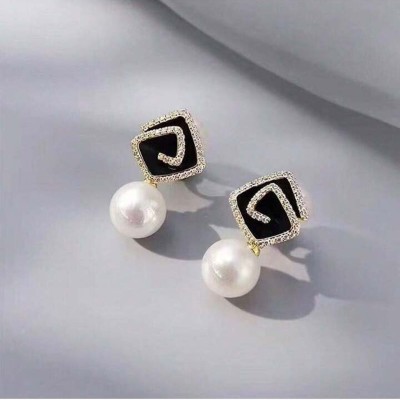 Harsu Collection Summer Flower Earrings for Teen Girls Cubic Zirconia Alloy Stud Earring, Drops & Danglers