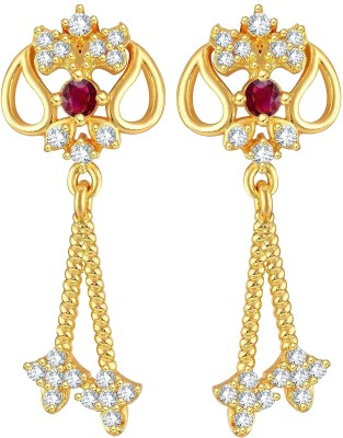 MK Jewels New Fashionable AD Diamond Designed Earring Jhumki Set For Women Diamond Brass Jhumki Earring