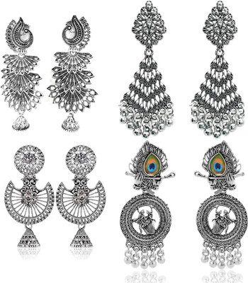 Jhumka Street Oxidized Jumki Alloy Jhumki Earring