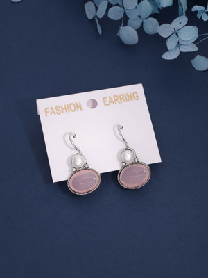 Vedda Silver Plated Earring for Women & Girls Diamond Brass Stud Earring