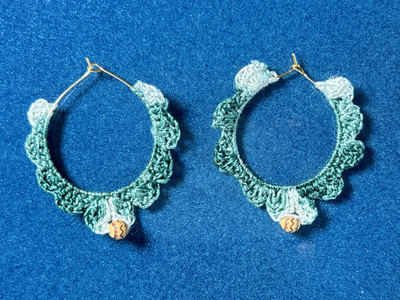NaipunyaCraft NP_Loop_23 Silk Dori Hoop Earring