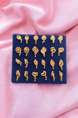 vadhvalaenterprise Diva Beads Brass Stud Earring