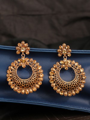 STYYLO FASHION Diva Style Cubic Zirconia Alloy Chandbali Earring