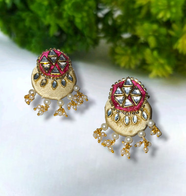 DIPRIYA GALLERY TRADITIONAL CHANDBALI Fabric Stud Earring
