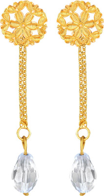 VIGHNAHARTA Removable Studs 1 pair Stud 1 chain drop earring for women and Girls Beads Brass Drops & Danglers