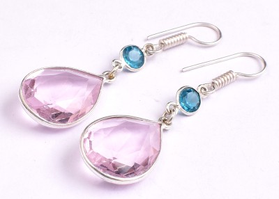 AAR Jewels Drop Dangle Earrings Amethyst German Silver Drops & Danglers