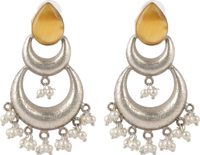 The param sundarii earrings Brass Chandbali Earring