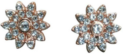 MYSTERIOUSMART Elegant stud Earrings For girls Zircon Brass Stud Earring