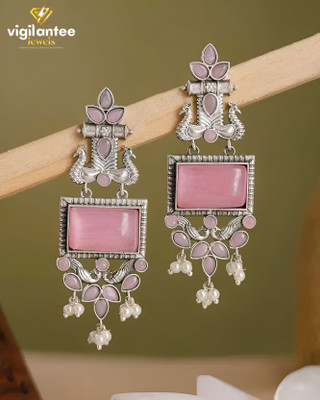 Vigilantee Jewels Lightweight Modern Western Premium Oxidised Trendy Earrings alloy Beads, Pearl Alloy Drops & Danglers