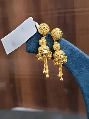 LAKSHYA COLLECTIONS Forming earring sui dhaga dealy use Beads Brass Jhumki Earring