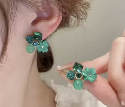 SheOm Karki ASAAA Stainless Steel Stud Earring