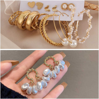 Zestapvt Fashionble new style combo earrings for women & girls Alloy Drops & Danglers