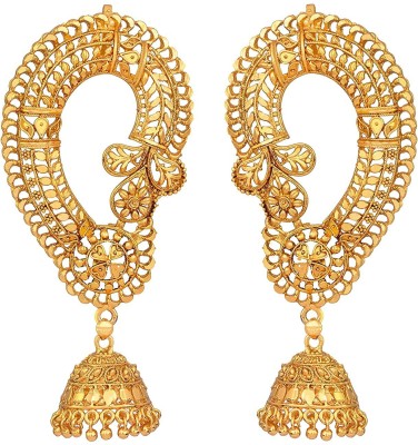 JFL - Jewellery for Less Gold Plated Copper Floral Ear Cuff Earrings for Women (Gold)… Copper Cuff Earring