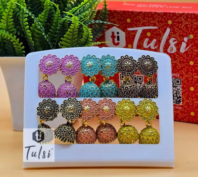 tulsi imitation Stylish & Trendy Alloy Jhumki Earring