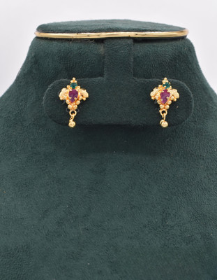 gvg small jhummakas Cubic Zirconia Alloy Jhumki Earring