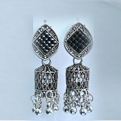 GUPIH JEWEL Earring Alloy, Brass Huggie Earring, Magnetic Earring, Jhumki Earring, Plug Earring, Rhinestone Studs