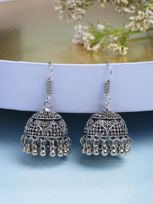 ANOUK Women Oxidised German Silver Jhumki Earring