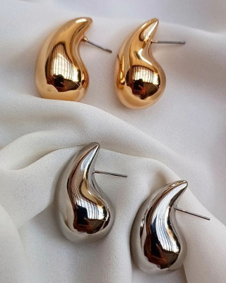 eloria TrendMakerz Korean Earrings Gold Stone Earrings for Women Pearl Stud Earrings Alloy Stud Earring